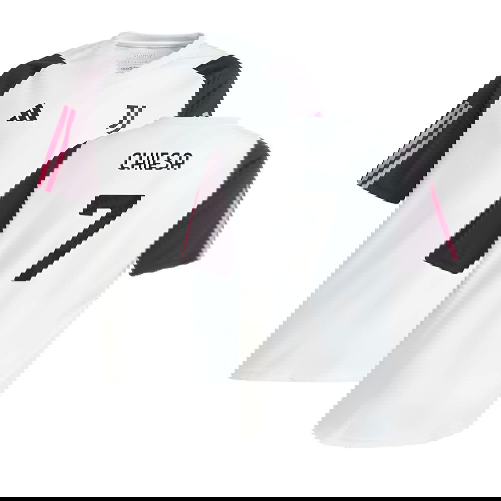 2023-2024 Juventus Training Shirt (White) - Kids (CHIESA 7)