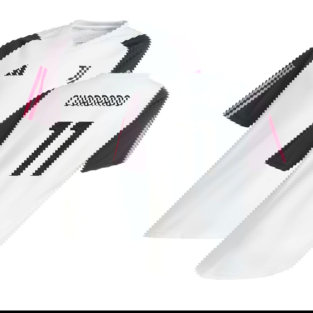 2023-2024 Juventus Training Shirt (White) - Kids (CUADRADO 11)