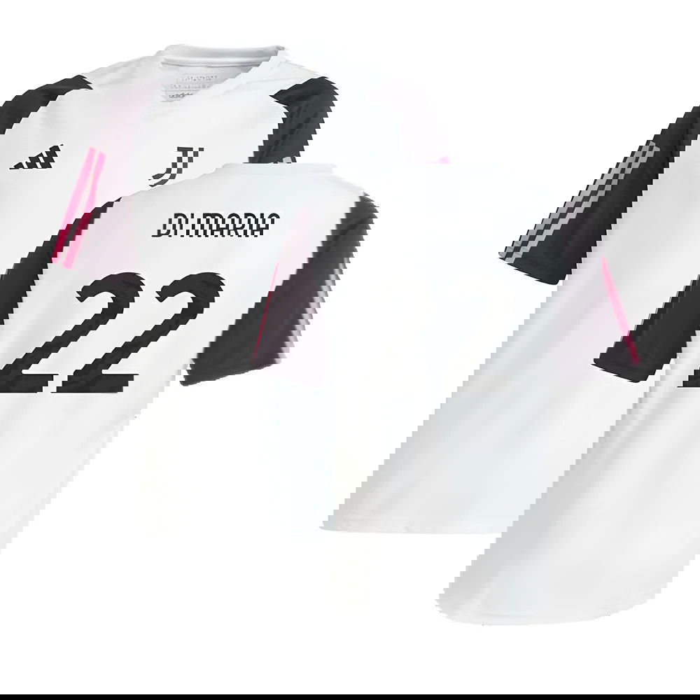 2023-2024 Juventus Training Shirt (White) - Kids (DI MARIA 22)