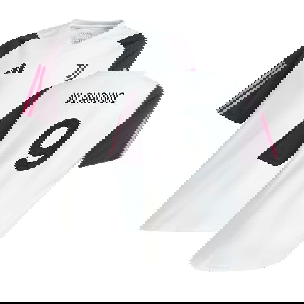 2023-2024 Juventus Training Shirt (White) - Kids (VLAHOVIC 9)