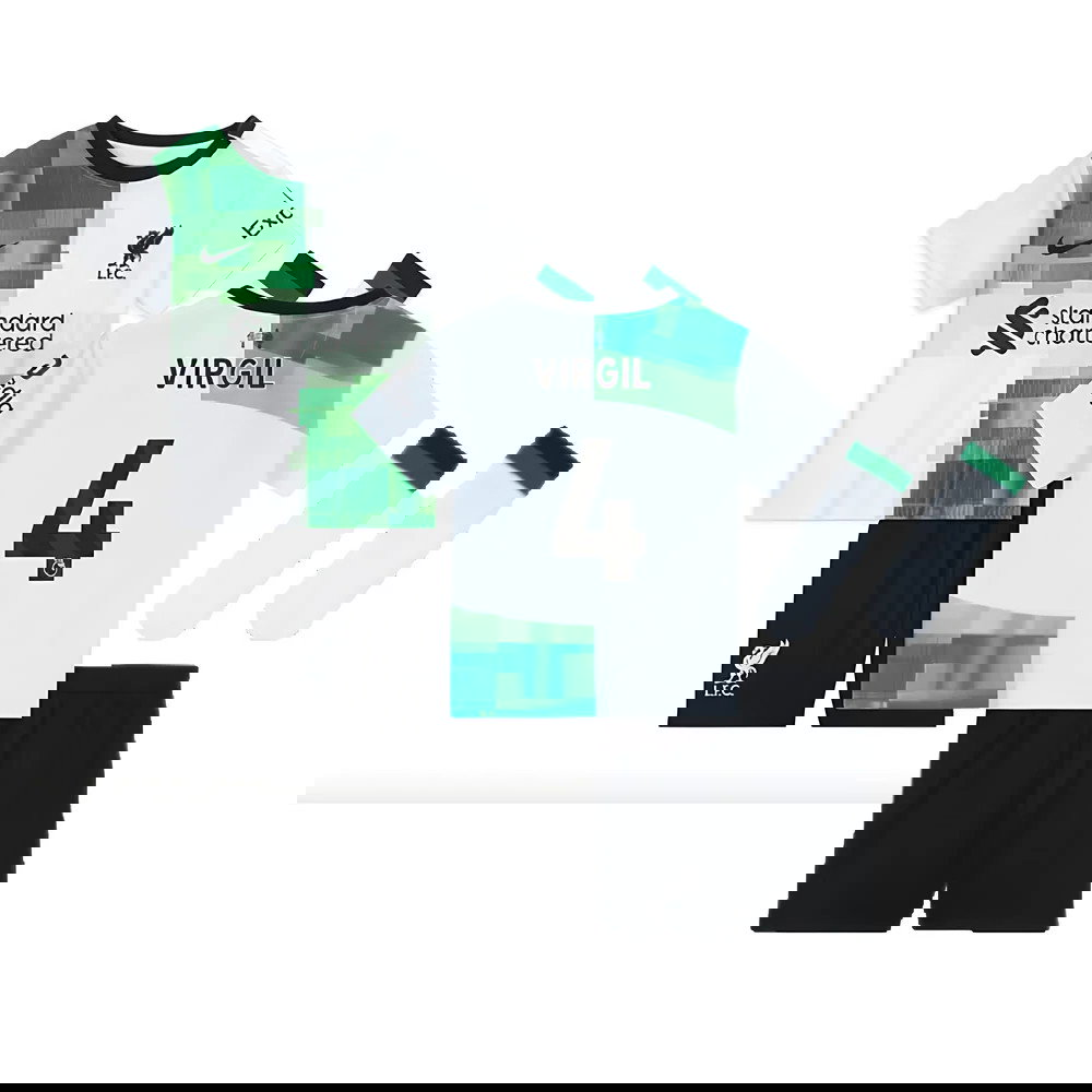 2023-2024 Liverpool Away Infant Baby Kit (Virgil 4)