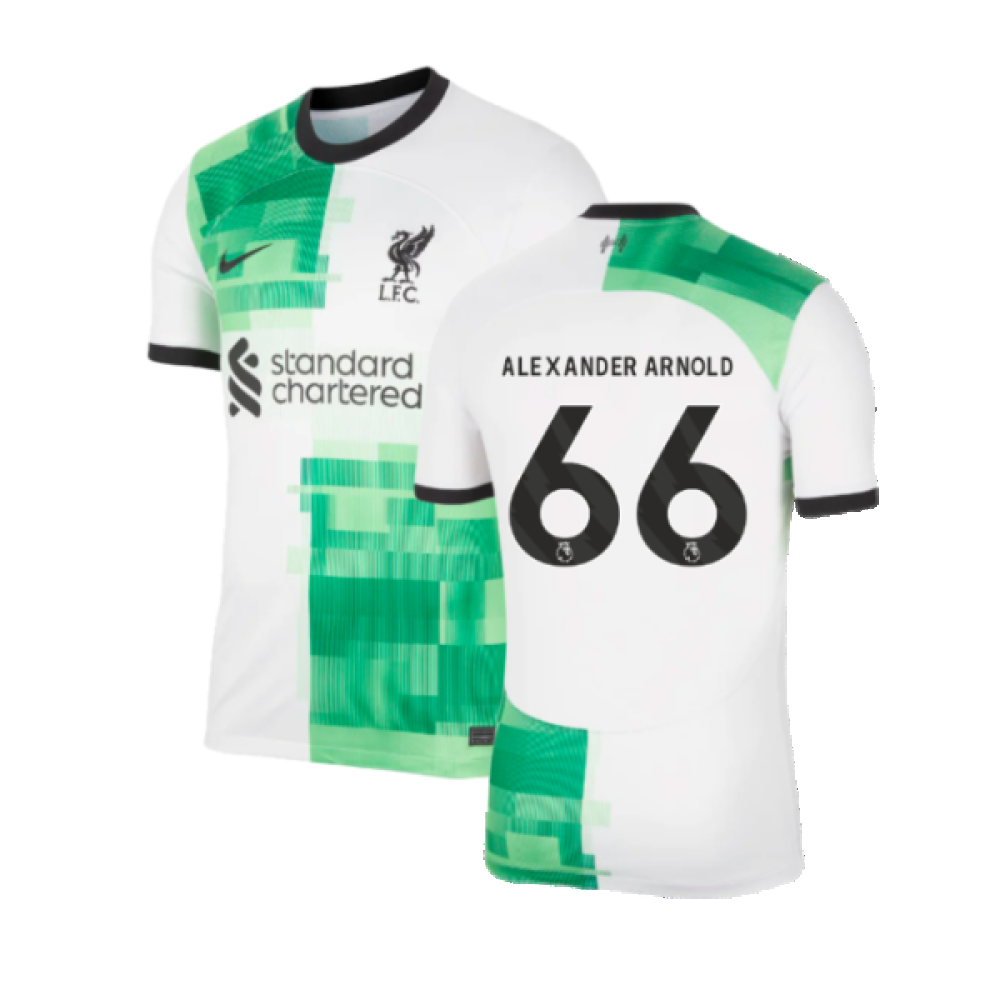 Liverpool Men's Nike White 2023-2024 Away Shirt (Alexander Arnold 66)