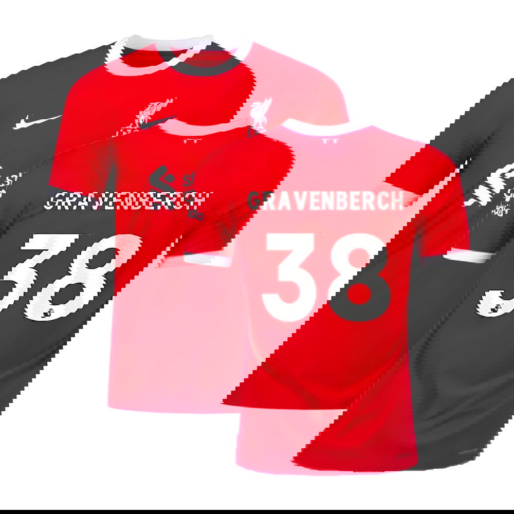 2023-2024 Liverpool Home Dri-Fit ADV Match Shirt (Gravenberch 38)