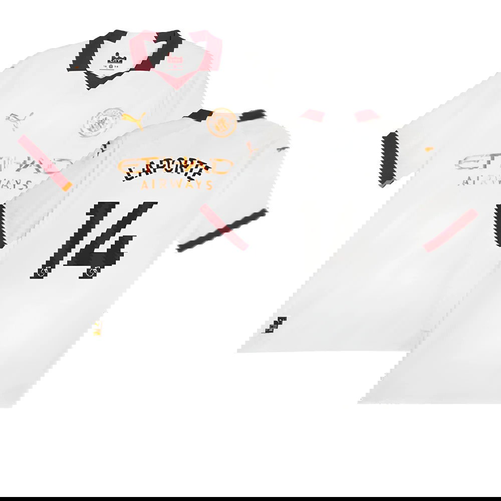 2023-2024 Man City Authentic Away Shirt (LAPORTE 14)