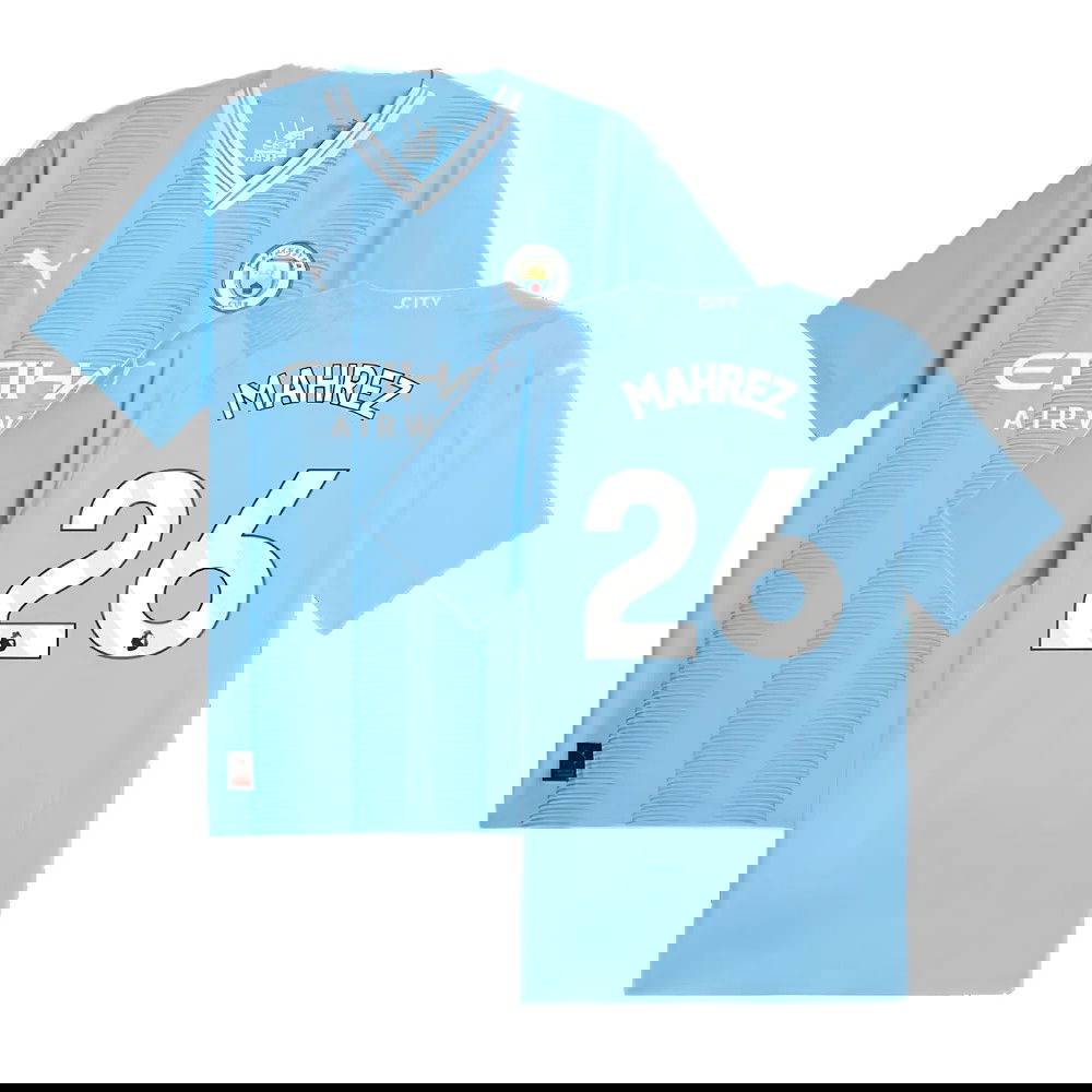 2023-2024 Man City Authentic Home Shirt (MAHREZ 26)