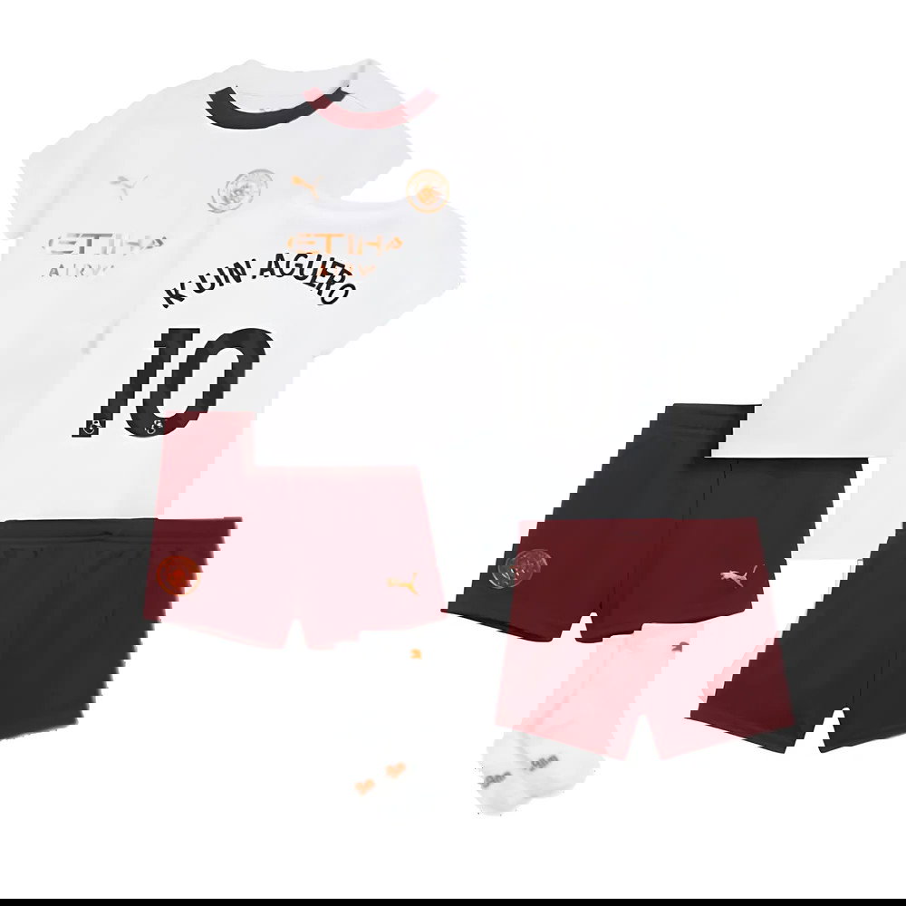 2023-2024 Man City Away Baby Kit (KUN AGUERO 10)