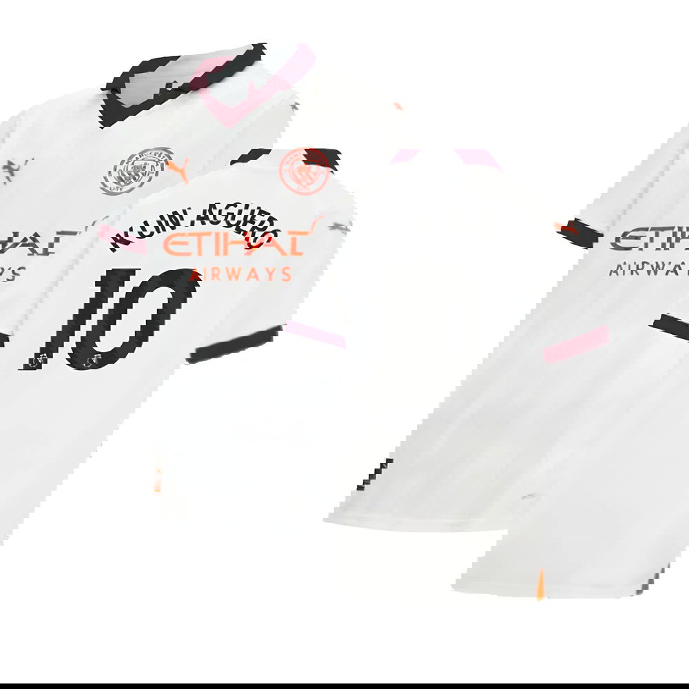 2023-2024 Man City Away Shirt (Kids) (KUN AGUERO 10)