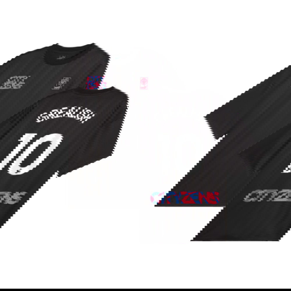 2023-2024 Man City FtblNrgy Jersey (Black) (GREALISH 10)