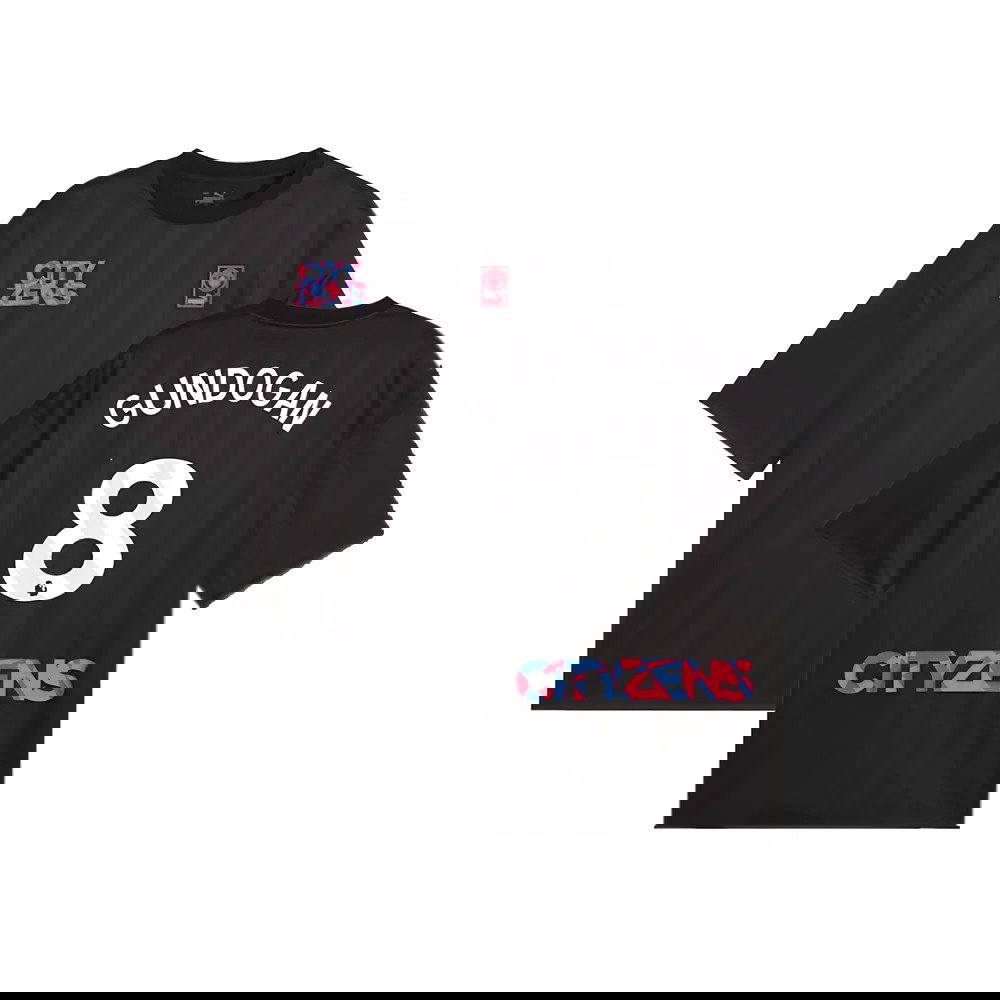 2023-2024 Man City FtblNrgy Jersey (Black) (GUNDOGAN 8)