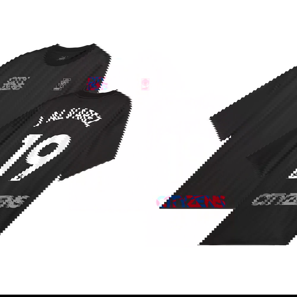 2023-2024 Man City FtblNrgy Jersey (Black) (J ALVAREZ 19)