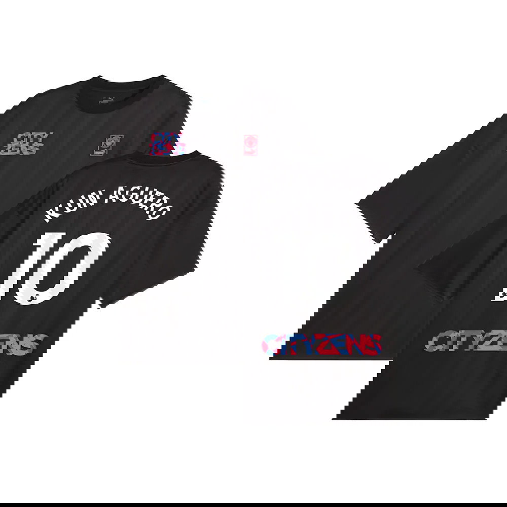 2023-2024 Man City FtblNrgy Jersey (Black) (KUN AGUERO 10)