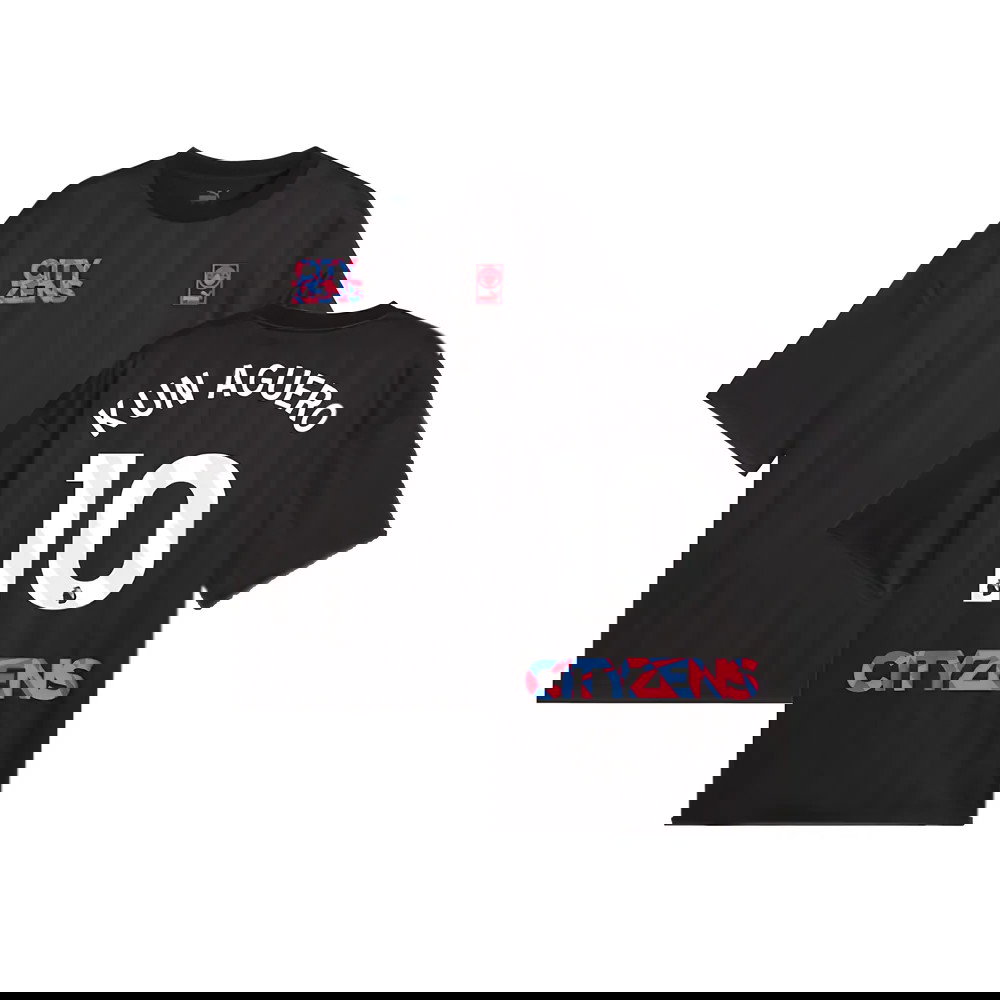2023-2024 Man City FtblNrgy Jersey (Black) (KUN AGUERO 10)
