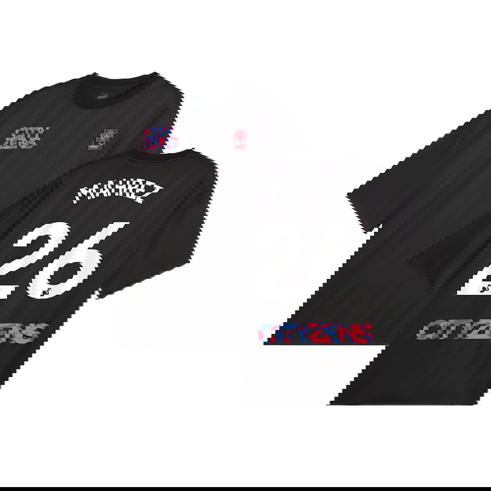 2023-2024 Man City FtblNrgy Jersey (Black) (MAHREZ 26)