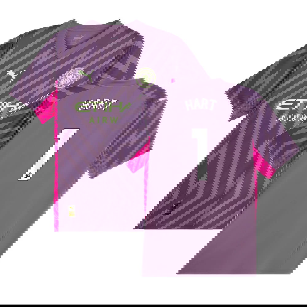 2023-2024 Man City Goalkeeper Shirt (Purple Charcoal) (Hart 1)