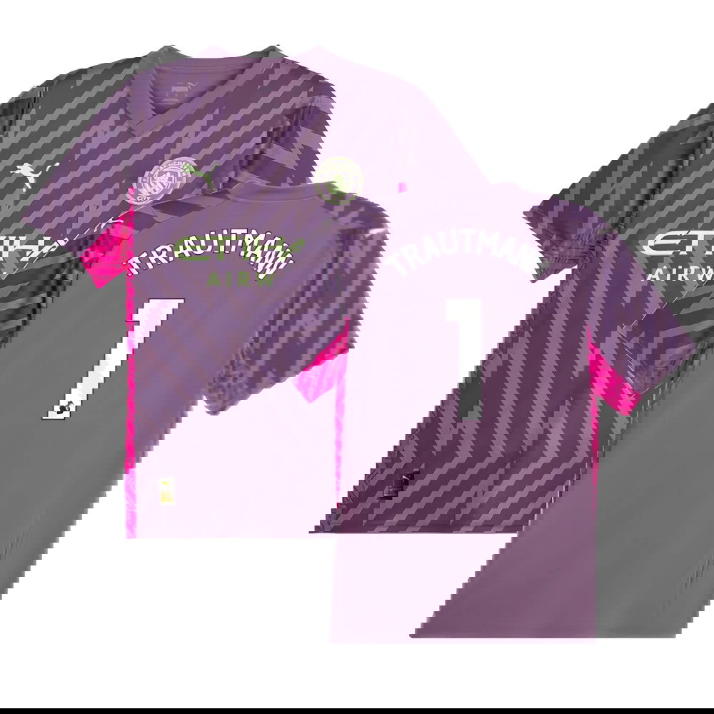 2023-2024 Man City Goalkeeper Shirt (Purple Charcoal) (Trautmann 1)