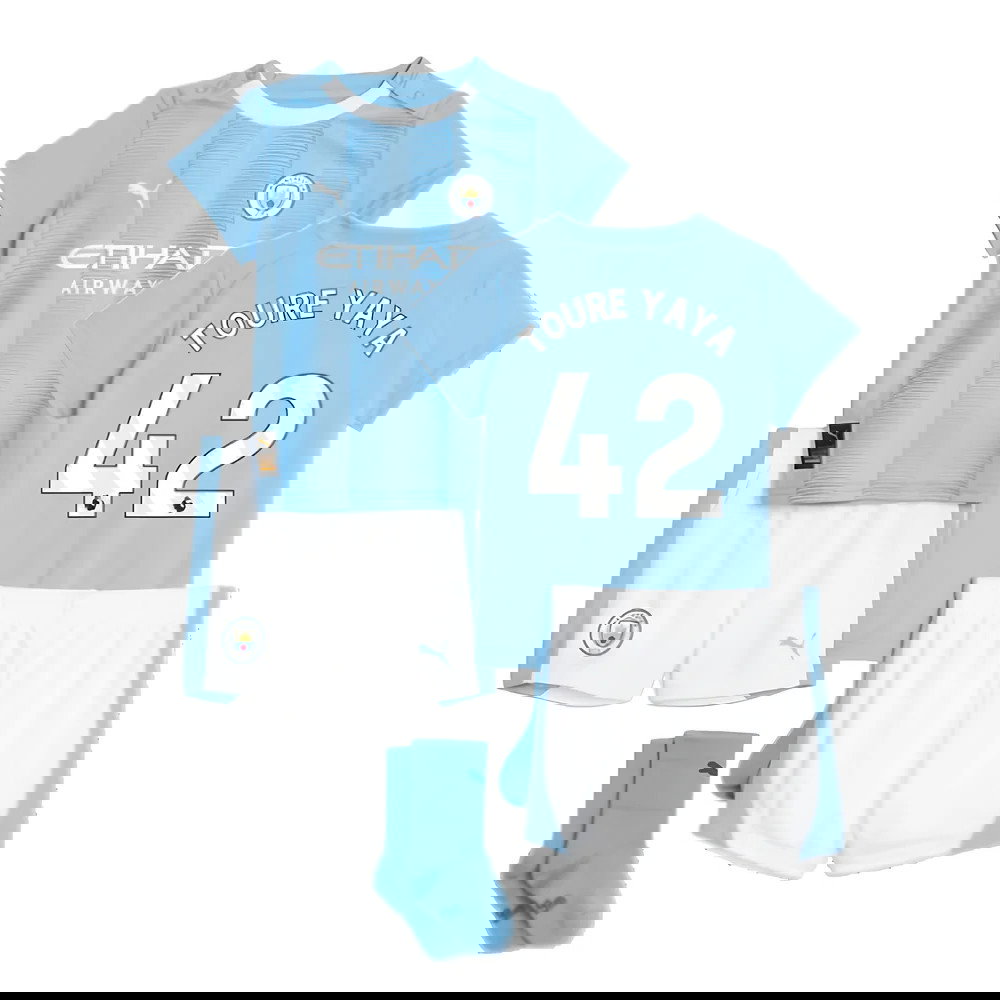 2023-2024 Man City Home Baby Kit (TOURE YAYA 42)