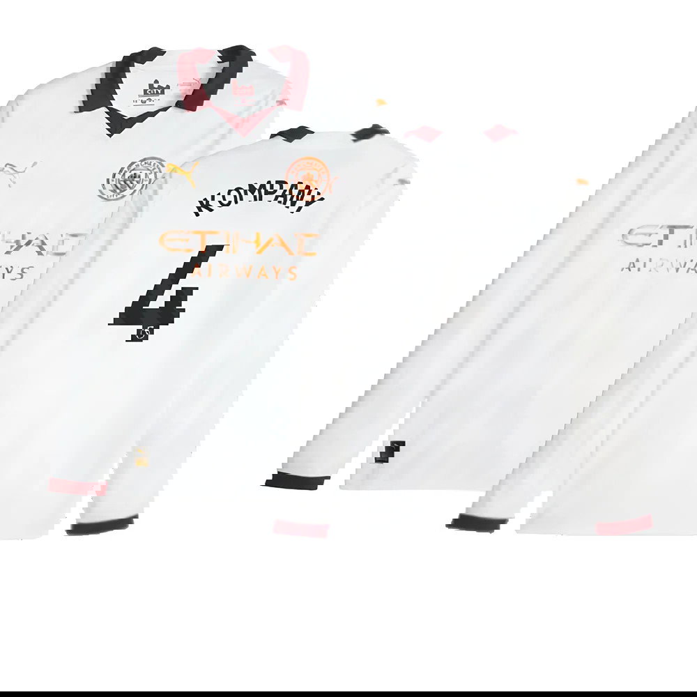 2023-2024 Man City Long Sleeve Away Shirt (KOMPANY 4)