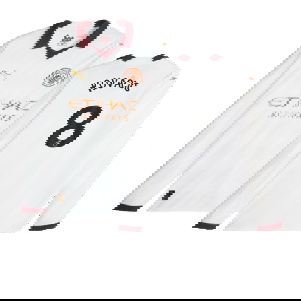 2023-2024 Man City Long Sleeve Away Shirt (Kovacic 8)