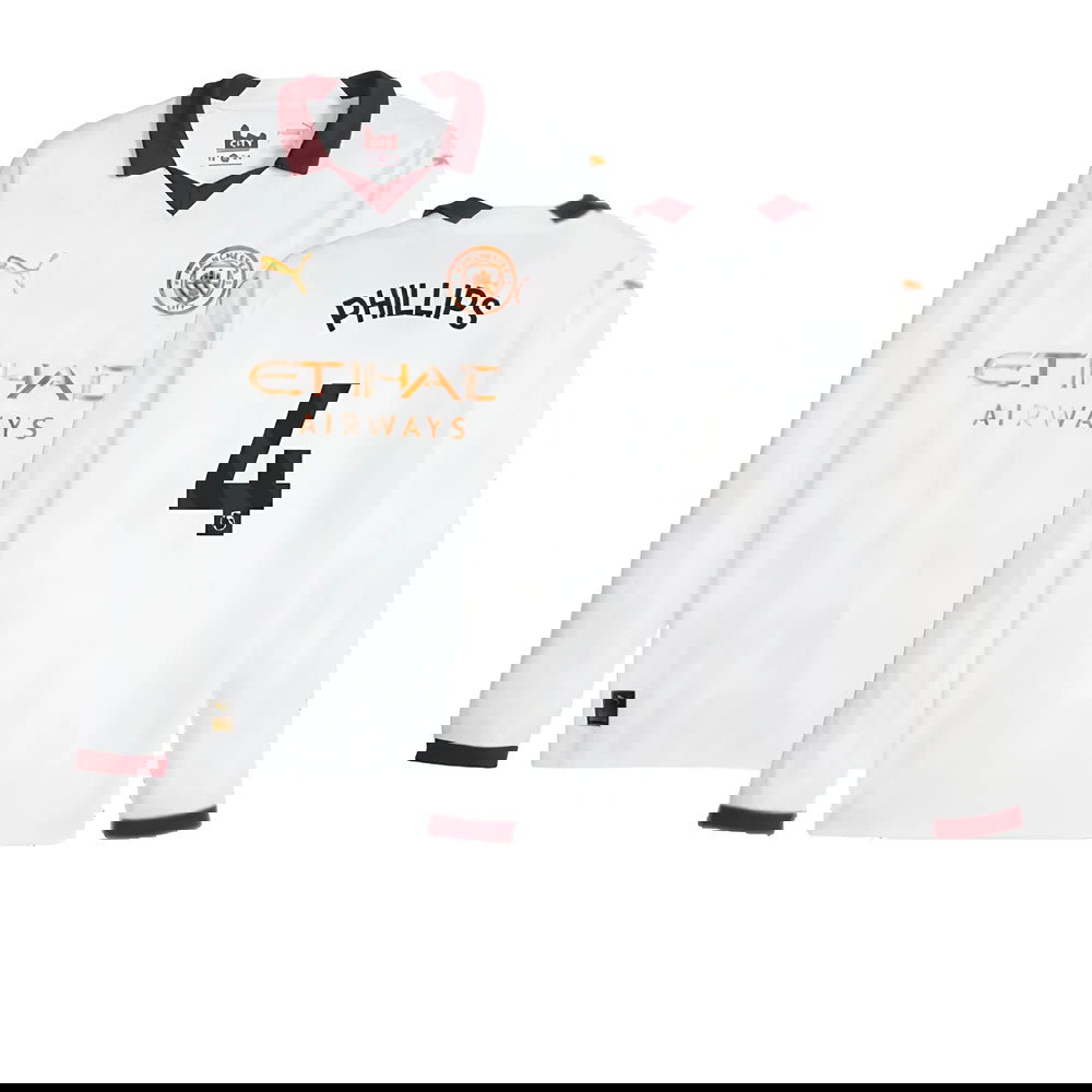 2023-2024 Man City Long Sleeve Away Shirt (PHILLIPS 4)