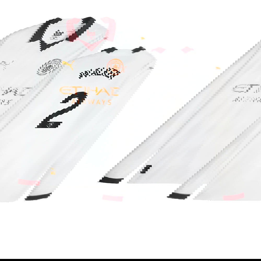 2023-2024 Man City Long Sleeve Away Shirt (WALKER 2)