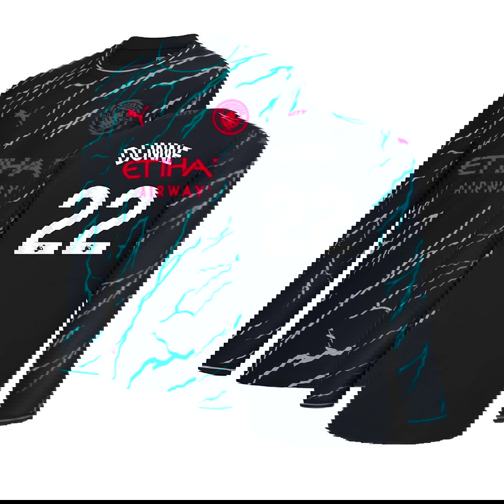 2023-2024 Man City Long Sleeve Third Shirt (DUNNE 22)