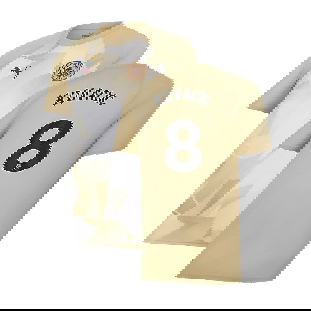 2023-2024 Man City Prematch SS Jersey (Granola) (Kovacic 8)