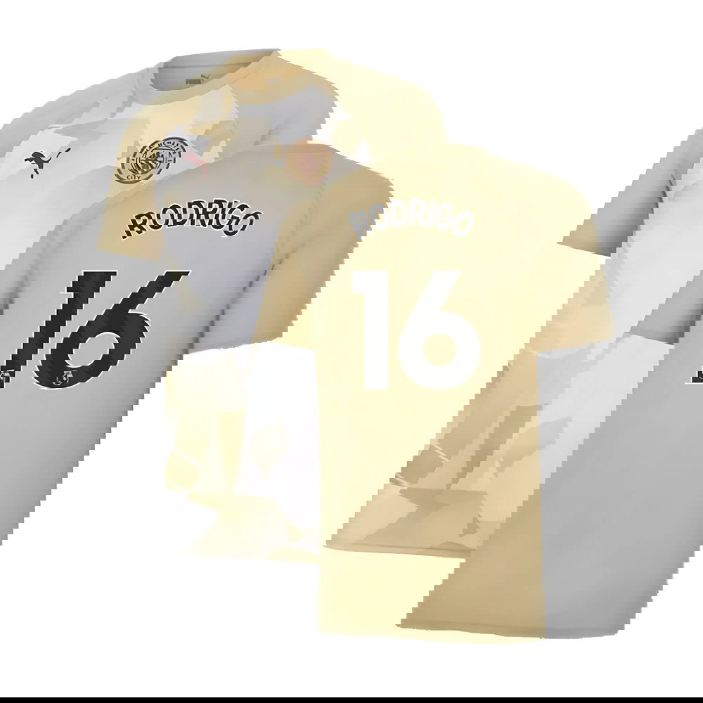 2023-2024 Man City Prematch SS Jersey (Granola) (RODRIGO 16)