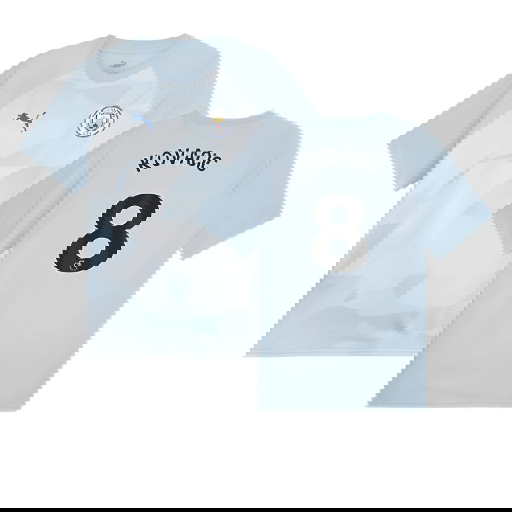 2023-2024 Man City Prematch SS Jersey (Silver Sky) (Kovacic 8)
