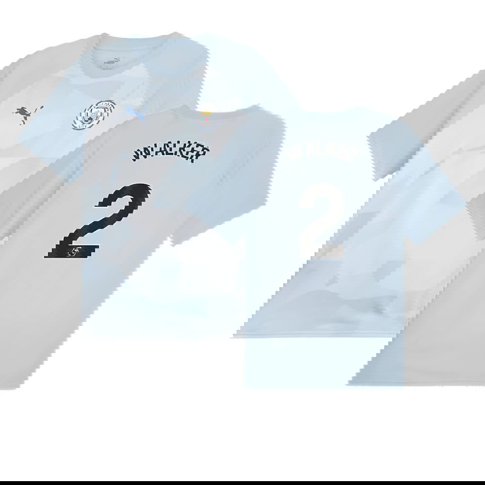 2023-2024 Man City Prematch SS Jersey (Silver Sky) (WALKER 2)