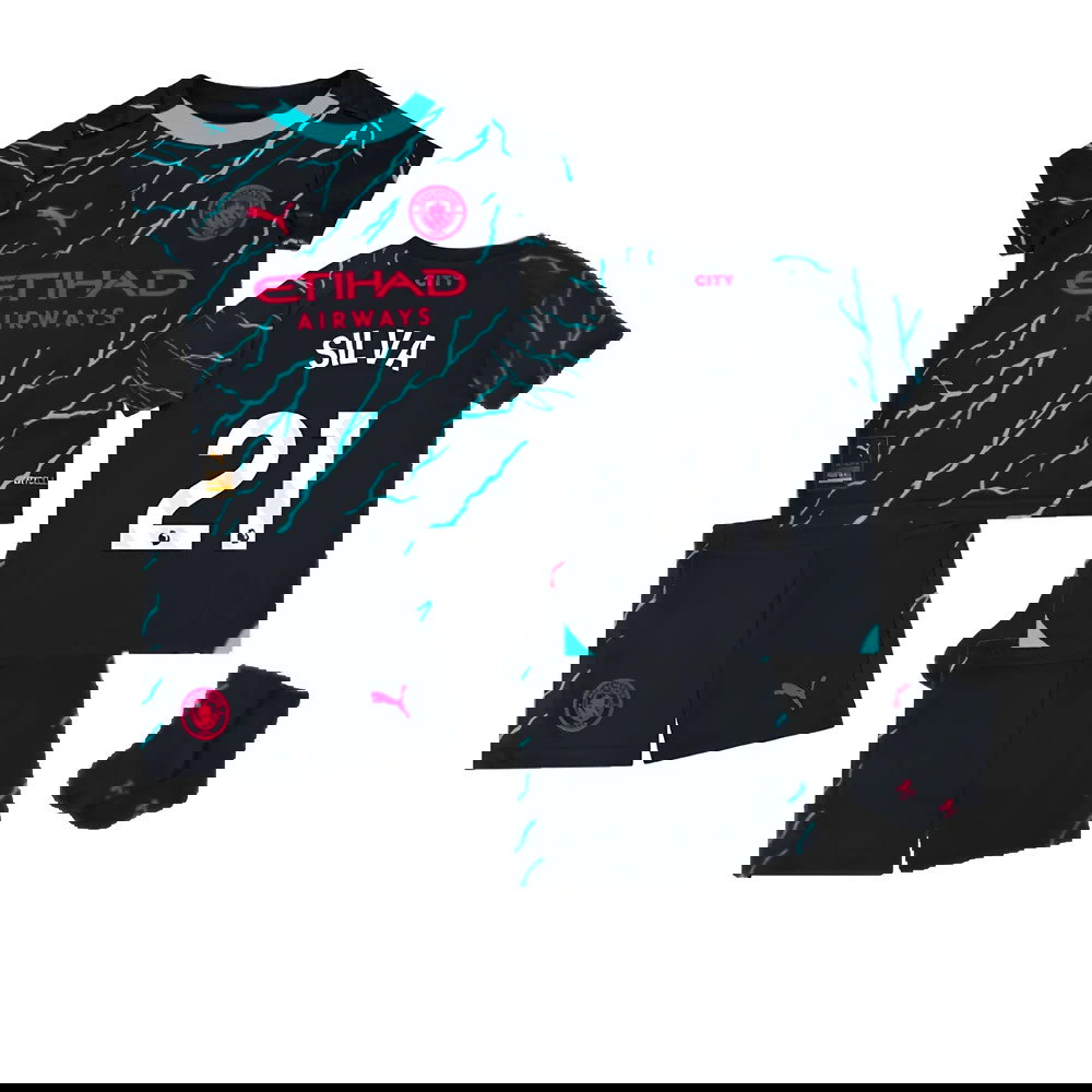 2023-2024 Man City Third Baby Kit (SILVA 21)