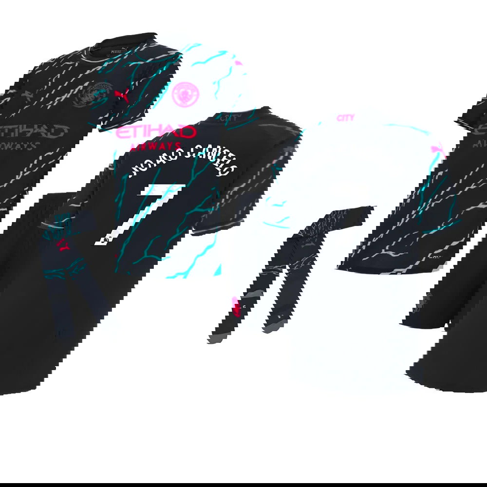 2023-2024 Man City Third Mini Kit (JOAO CANCELO 7)