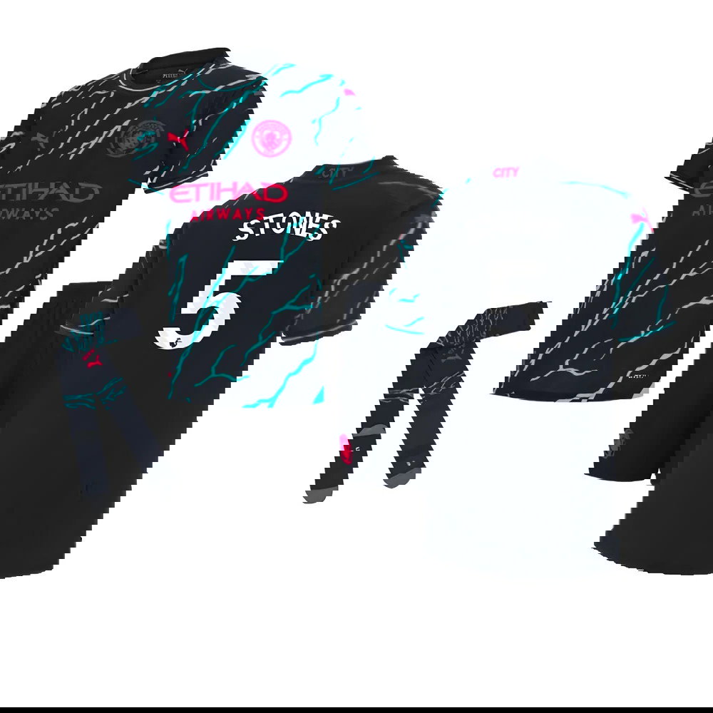 2023-2024 Man City Third Mini Kit (STONES 5)