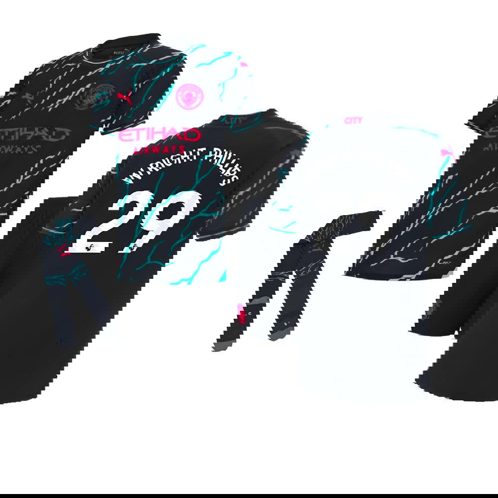 2023-2024 Man City Third Mini Kit (WRIGHT PHILLIPS 29)