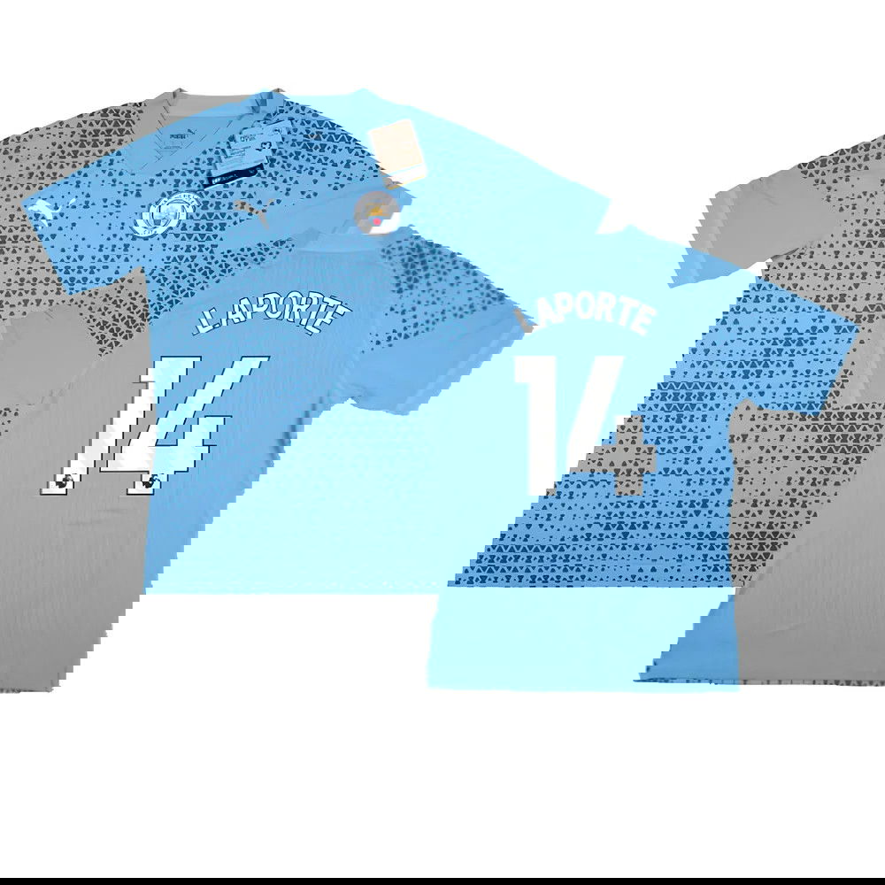 2023-2024 Man City Training Jersey Pro (Light Blue) (LAPORTE 14)