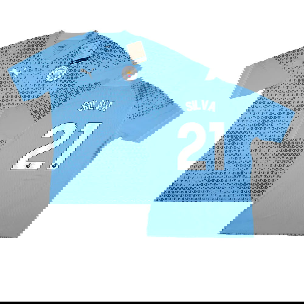 2023-2024 Man City Training Jersey Pro (Light Blue) (SILVA 21)