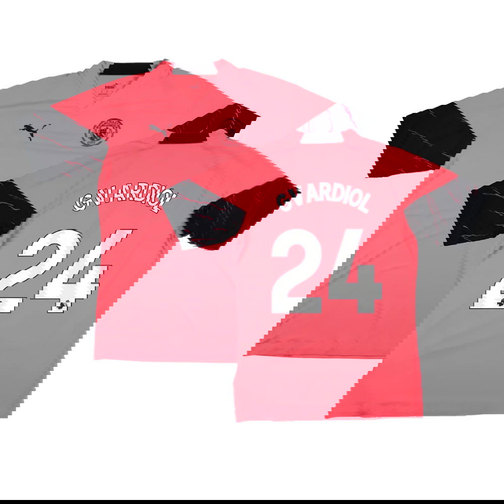 2023-2024 Man City Training Jersey Pro (Sunset Glow) (Gvardiol 24)