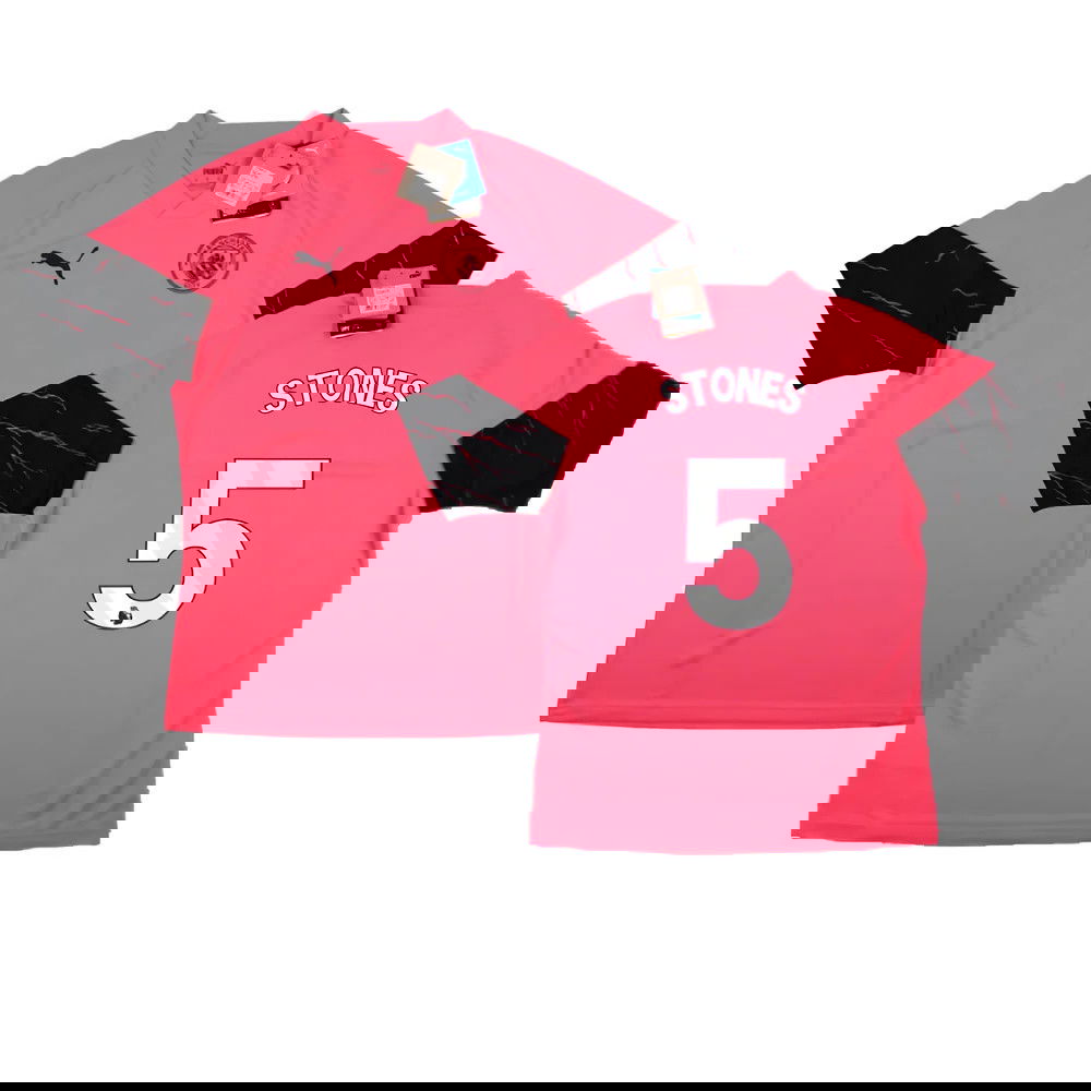 2023-2024 Man City Training Jersey (Sunset Glow) (STONES 5)