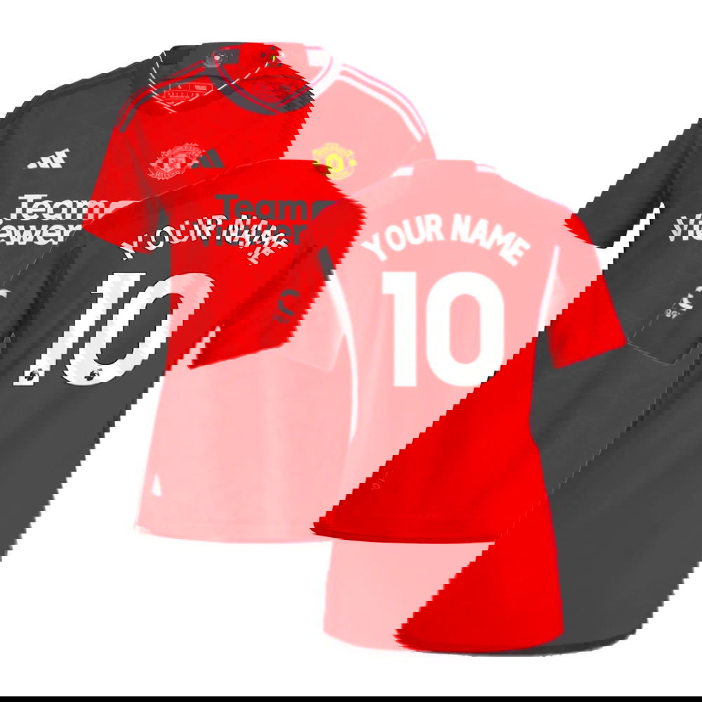 2023-2024 Man Utd Authentic Home Shirt (Ladies) (Your Name)