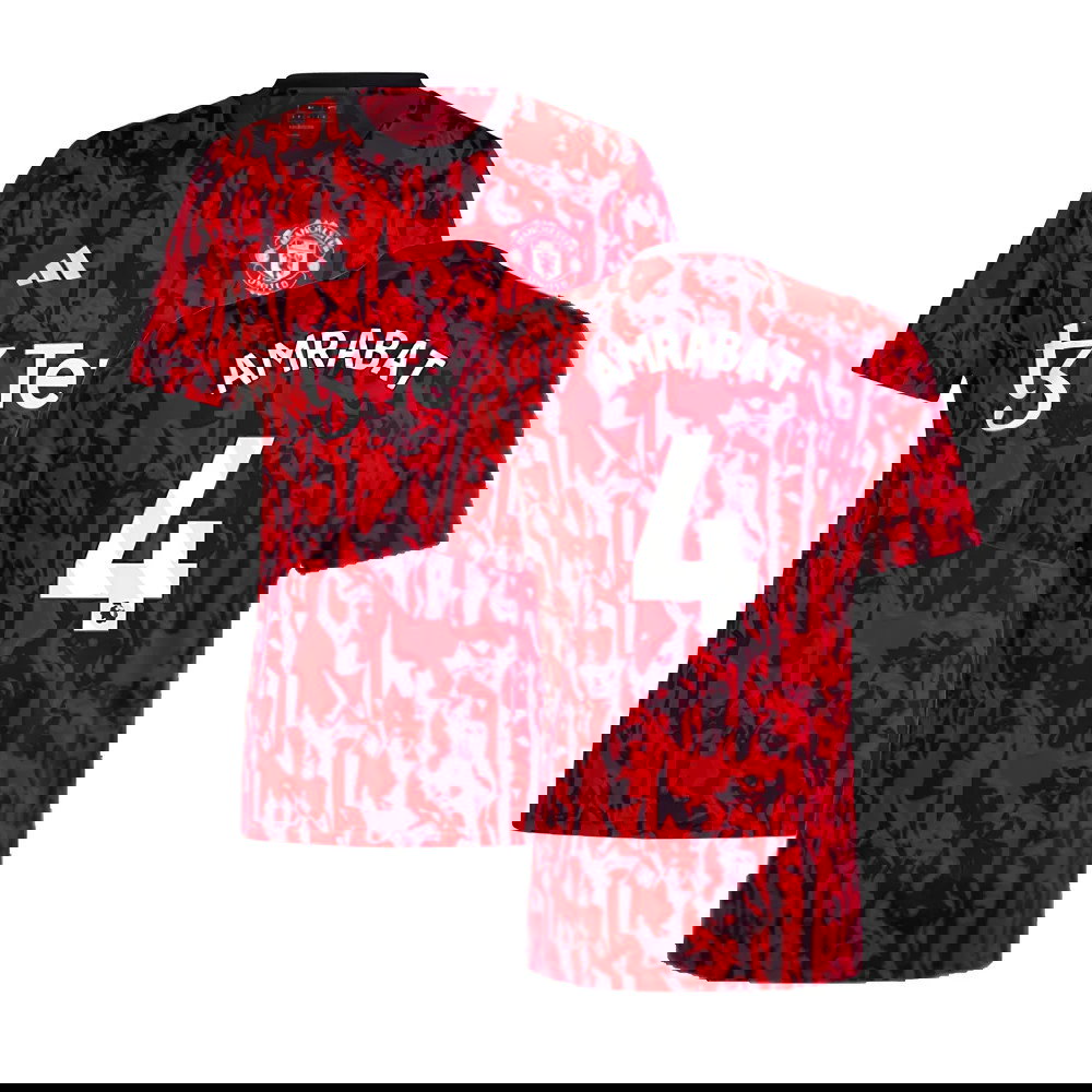 2023-2024 Man Utd Pre-Match Shirt (Red) (Amrabat 4)