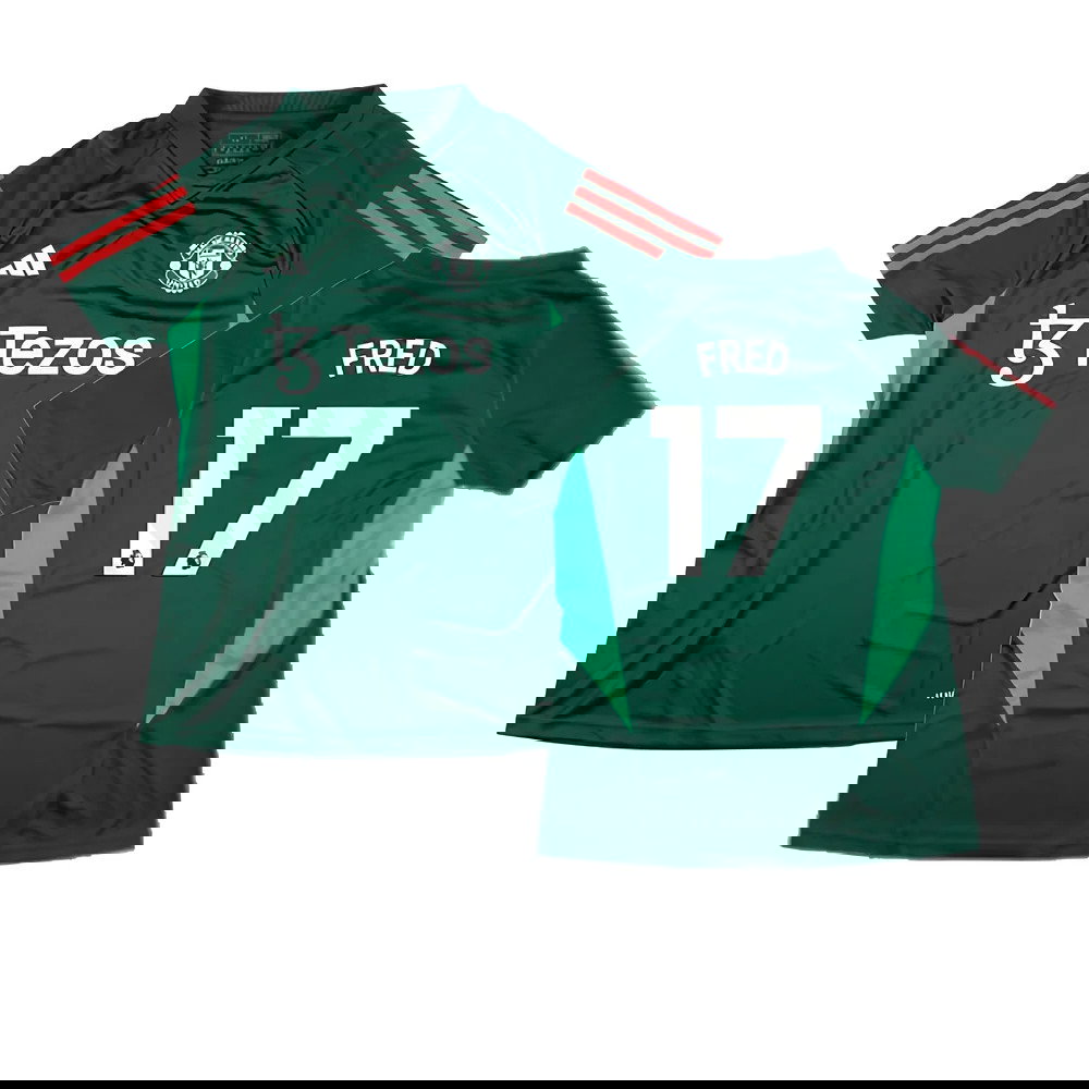 2023-2024 Man Utd Training Shirt (Green) - Ladies (Fred 17)