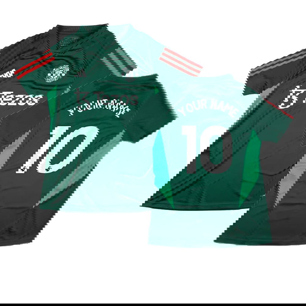 2023-2024 Man Utd Training Shirt (Green) - Ladies (Your Name)