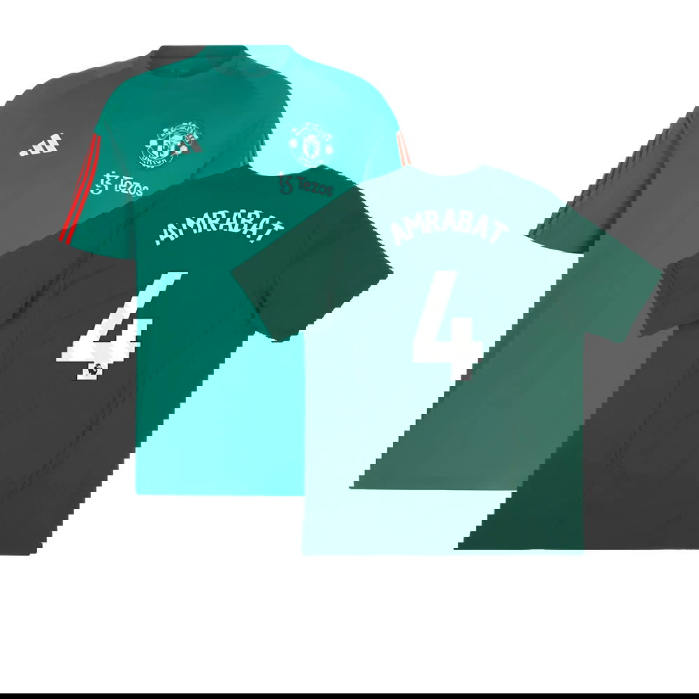 2023-2024 Man Utd Training Tee (Green) (Amrabat 4)