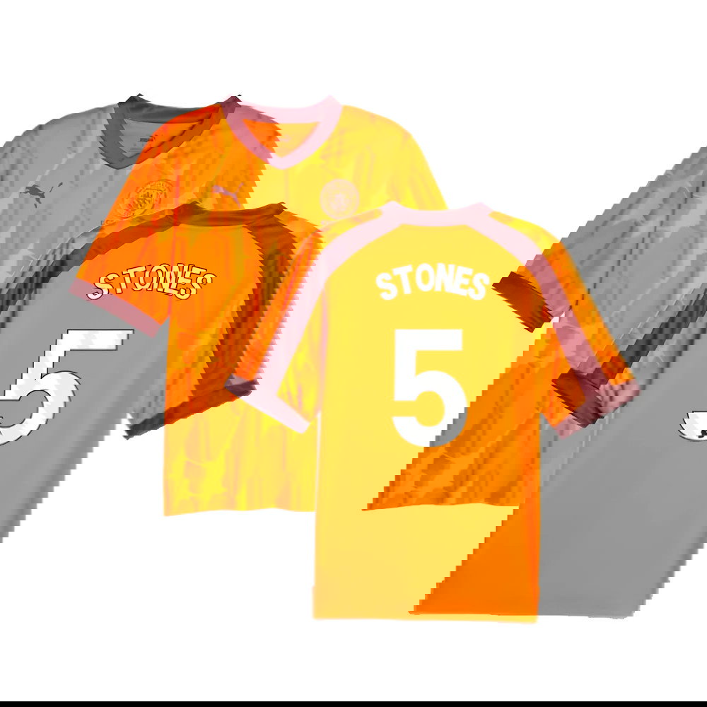 2023-2024 Manchester City eSports Jersey (Orange) (STONES 5)