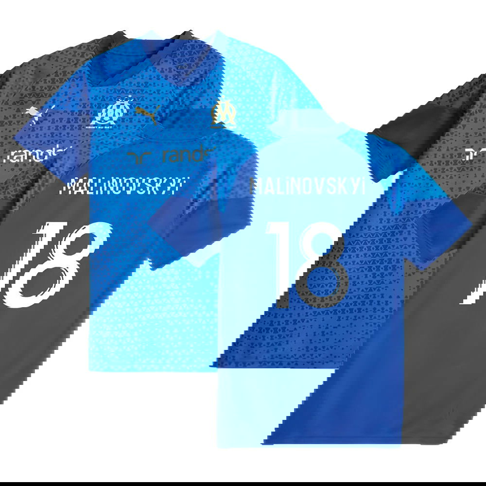 2023-2024 Marseille Training Jersey (Blue) (Malinovskyi 18)