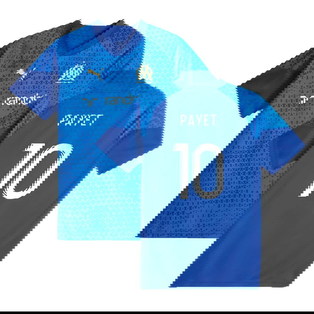2023-2024 Marseille Training Jersey (Blue) (Payet 10)