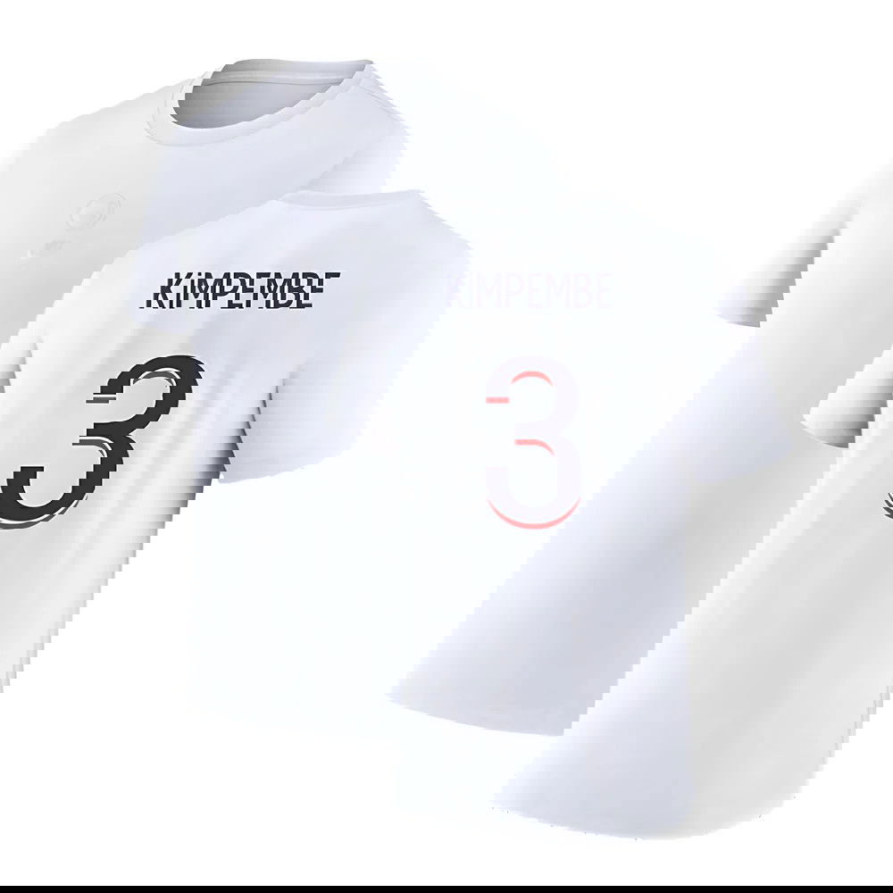 2023-2024 PSG Premium Essentials T-shirt (White) (Kimpembe 3)