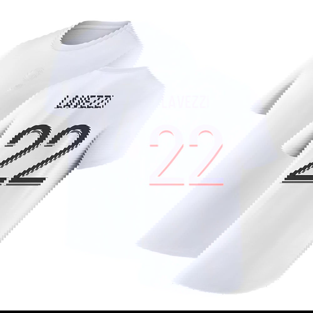 2023-2024 PSG Premium Essentials T-shirt (White) (Lavezzi 22)
