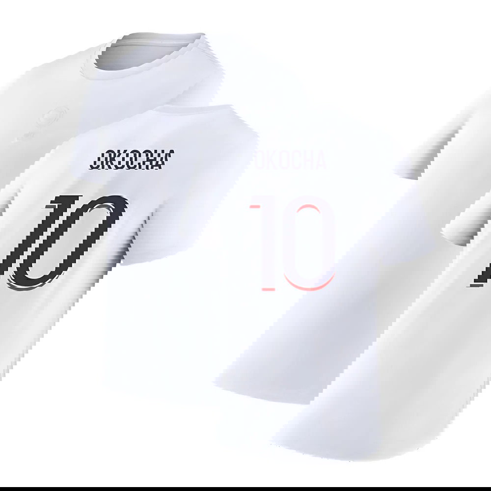 2023-2024 PSG Premium Essentials T-shirt (White) (Okocha 10)