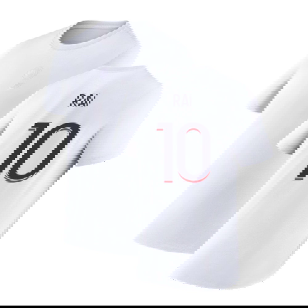 2023-2024 PSG Premium Essentials T-shirt (White) (Rai 10)