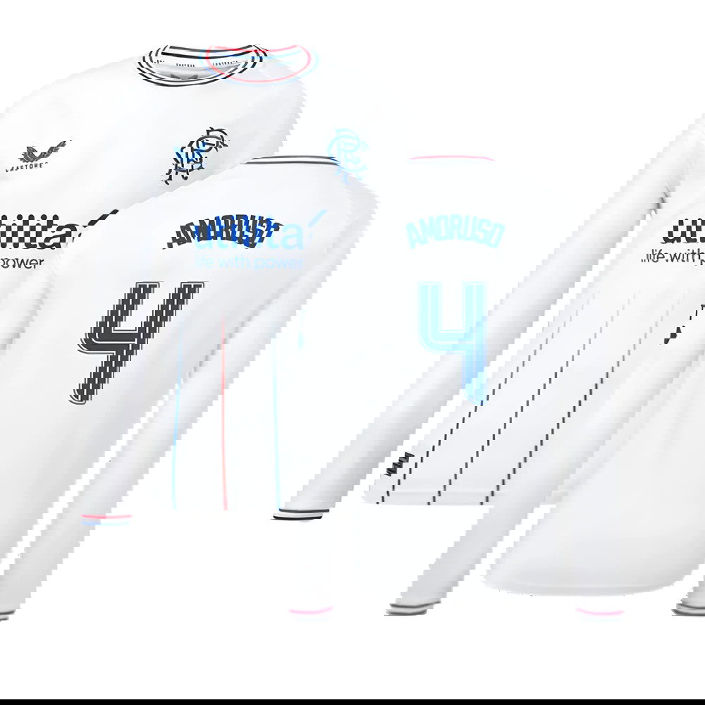 2023-2024 Rangers Away Long Sleeve Shirt (Kids) (Amoruso 4)